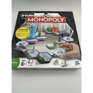 Monopoly U-Build Board Game Hasbro Modular Complete Family Game